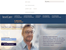 Tablet Screenshot of lexican.de